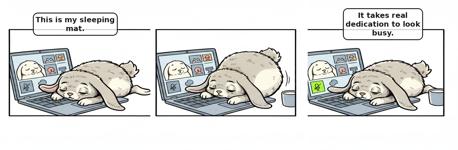 Hard at work Marshmallow